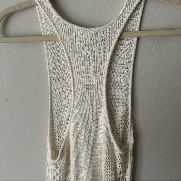 H&M Boho Chic Beach Crochet Knit Midi Maxi Dress in Off white S - Picture 10 of 13